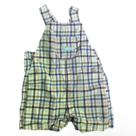 Lot Of 6 Overalls T Shirts Summer Shorts Size Newborn - Picture 5 of 6